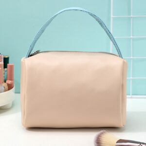 1pc Apricot Portable Large-Capacity High-End Travel Storage Makeup Bag For Women Girls